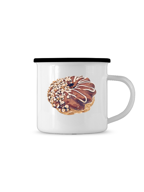 Donut Emaille Tasse